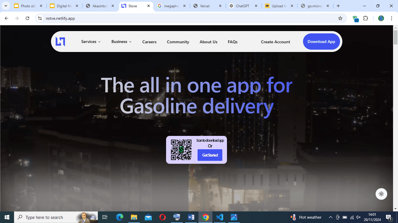 new stove website made by akasintech